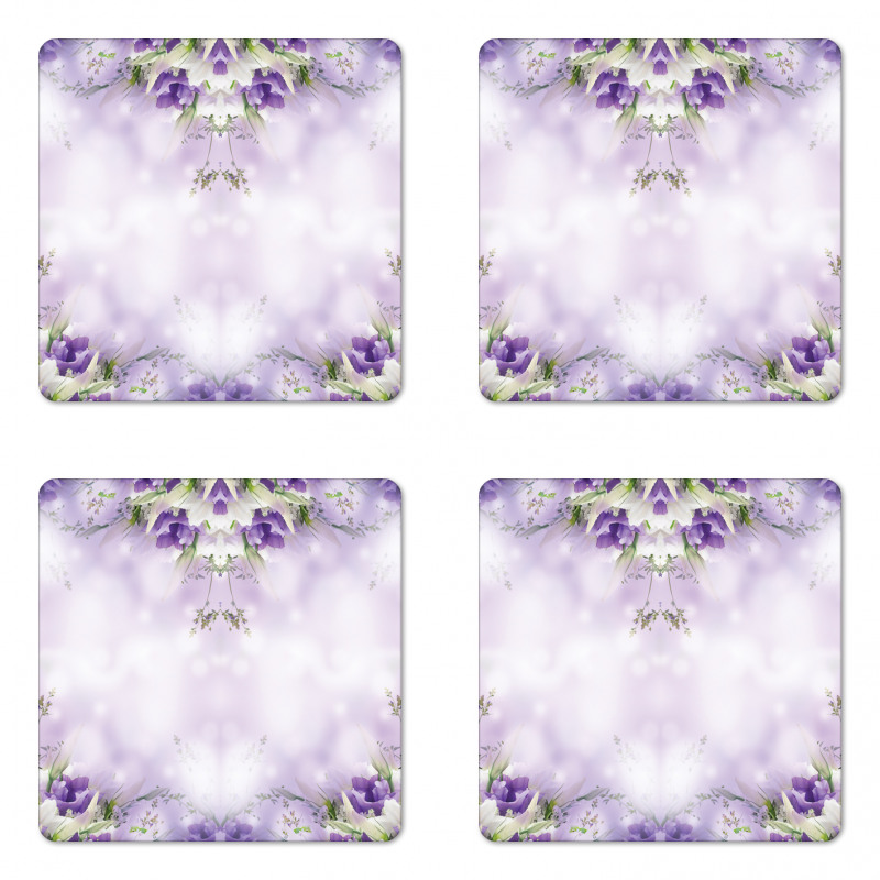 Spring Flower Bloom Coaster Set Of Four