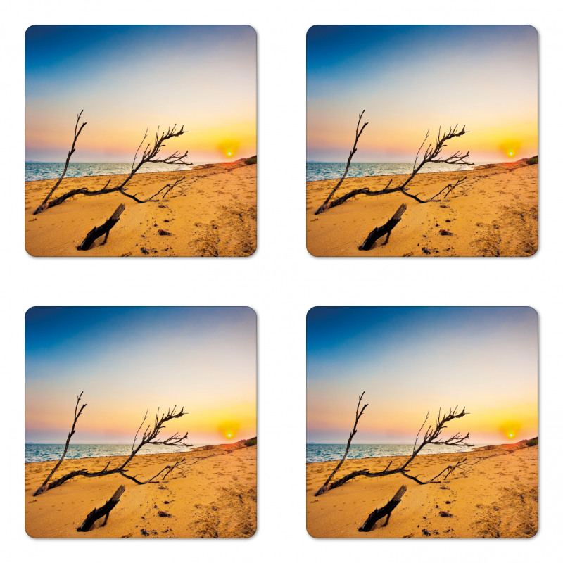 Sunrise at a Sea Shore Coaster Set Of Four