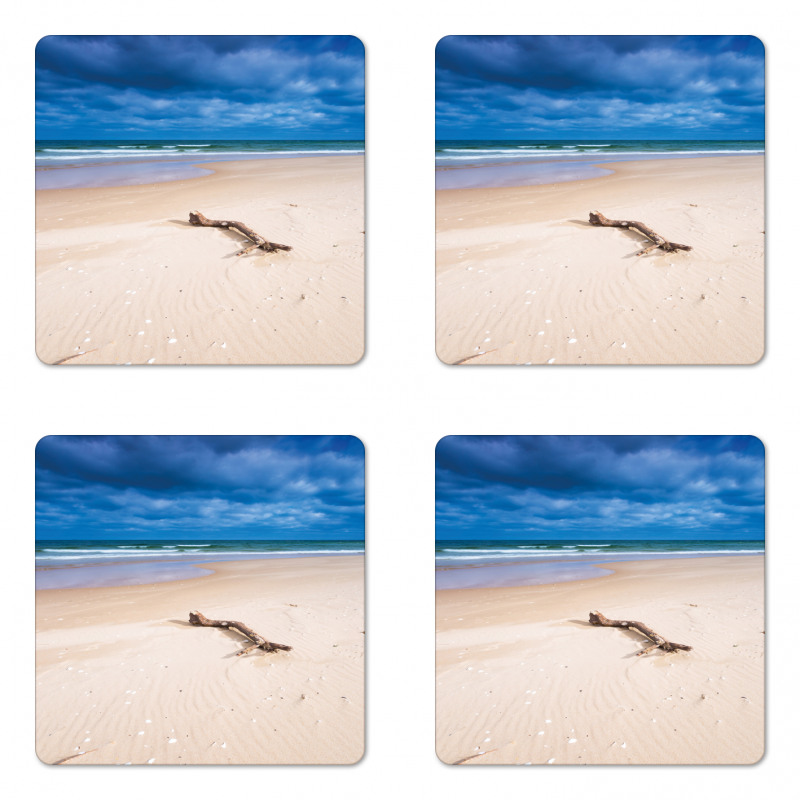 Deserted Sandy Beach Coaster Set Of Four