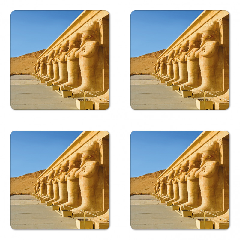 Hatshephut Building Photo Coaster Set Of Four