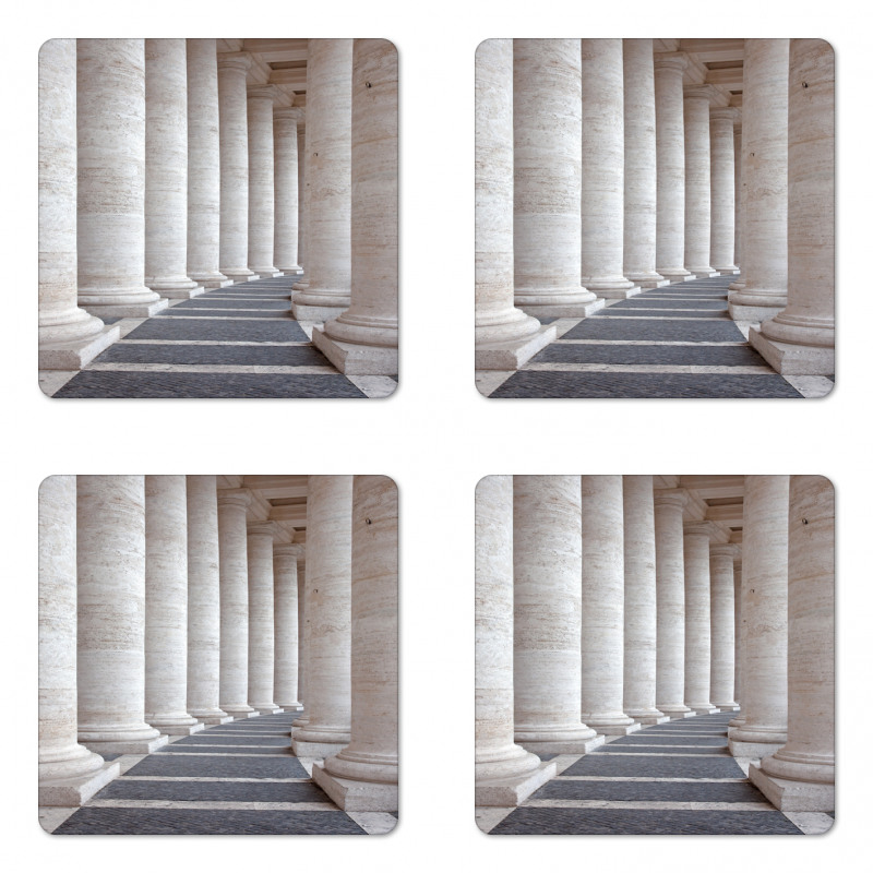 Roman Stone Columns Coaster Set Of Four