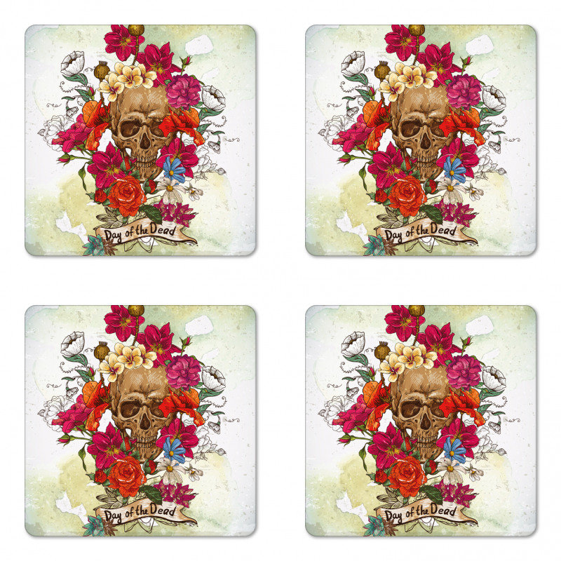 Dead Flowers Spain Coaster Set Of Four