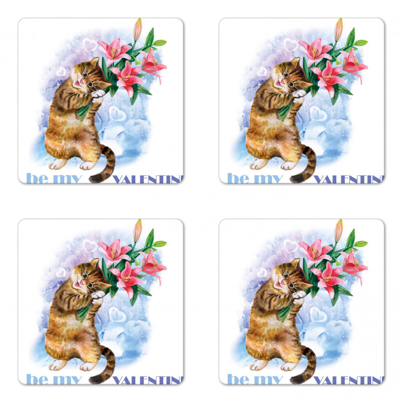 Baby Kitten Coaster Set Of Four