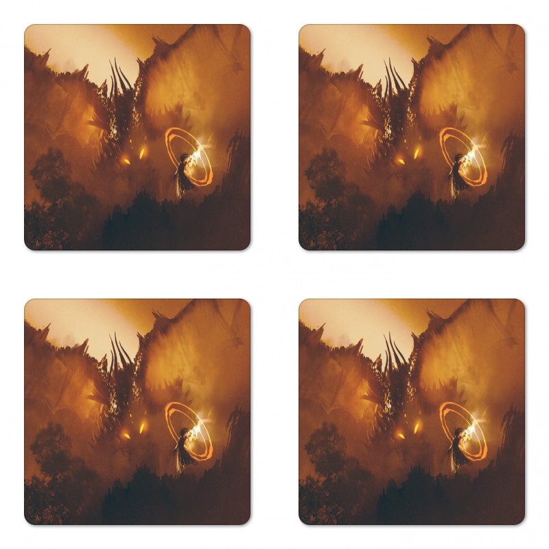 Magician Evil Power Coaster Set Of Four