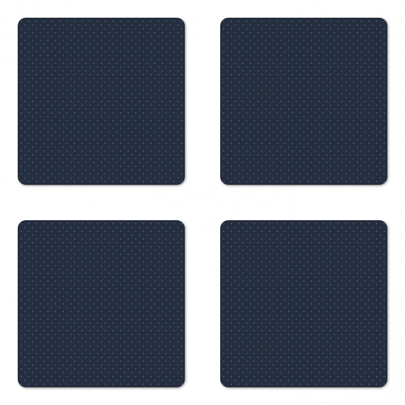 Blue Dots Retro Style Coaster Set Of Four