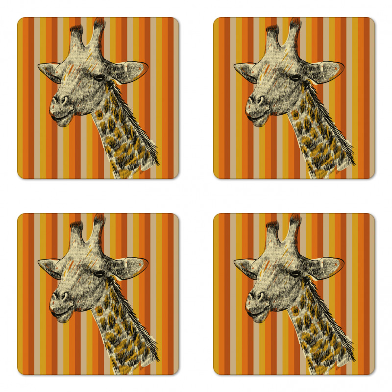 Hipster Animal Coaster Set Of Four