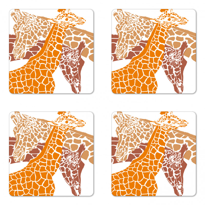 Wildlife in Africa Coaster Set Of Four