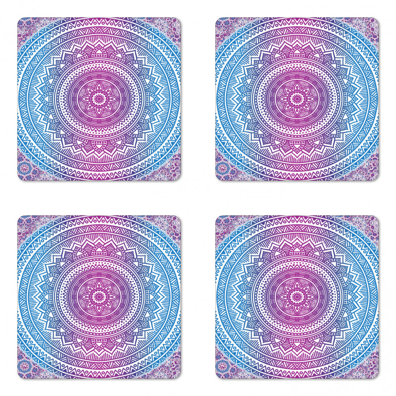 Mandala Pattern Coaster Set Of Four