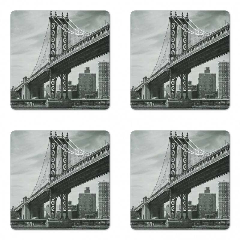 Bridge in New York City Coaster Set Of Four