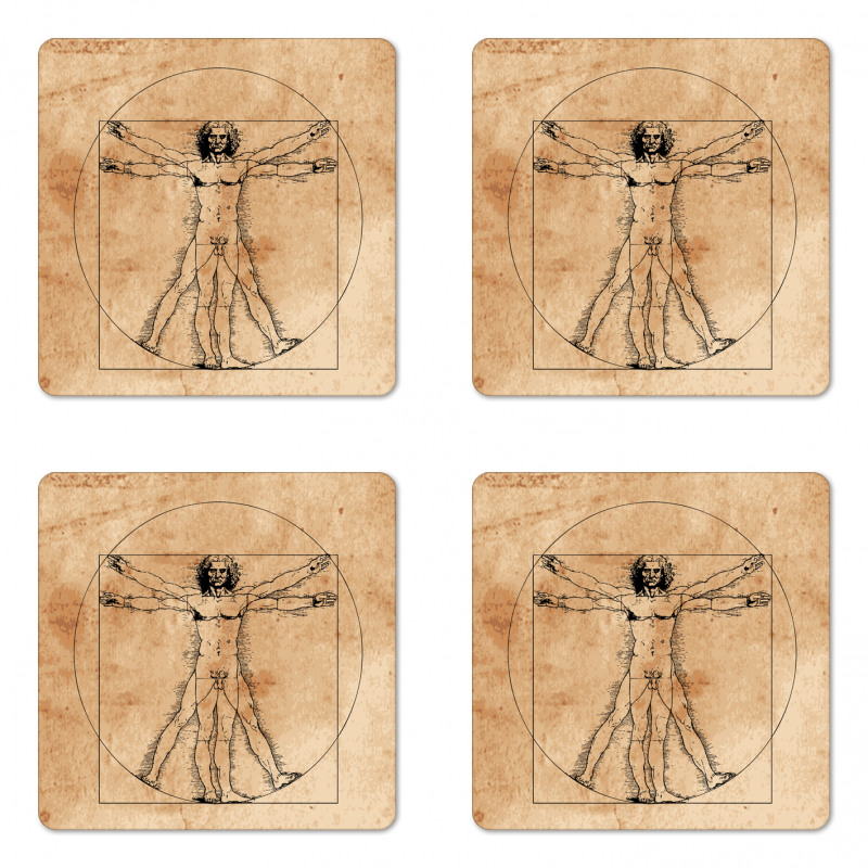 Human Painting Coaster Set Of Four