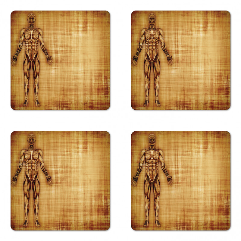 Human Body Style Coaster Set Of Four