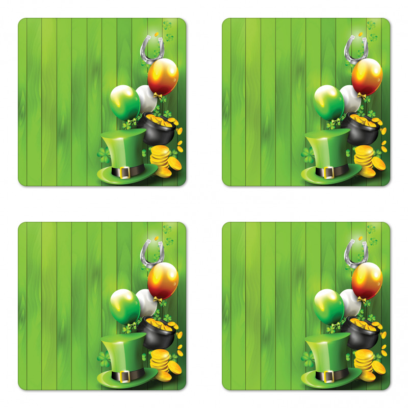 Shamrock Charm Coaster Set Of Four