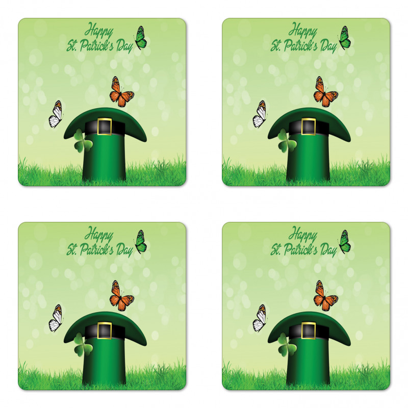 Irish Hat Charm Coaster Set Of Four