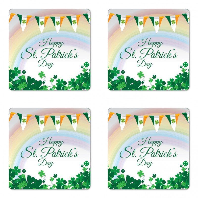 Rainbow Flags Coaster Set Of Four