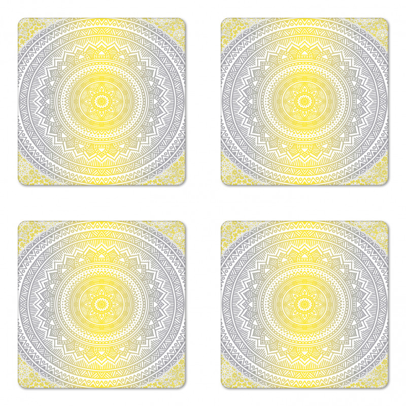 Pale Colored Ombre Coaster Set Of Four
