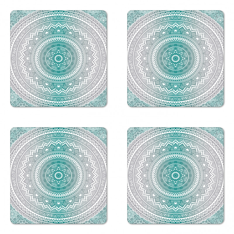 Boho Meditation Art Work Coaster Set Of Four