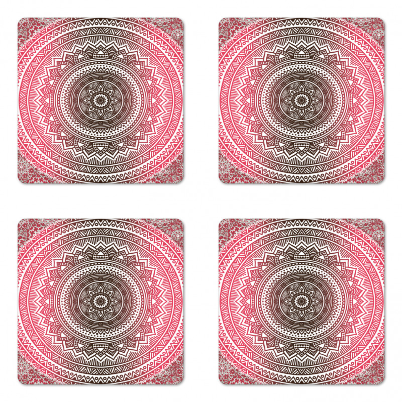 Ombre Ethnic Coaster Set Of Four