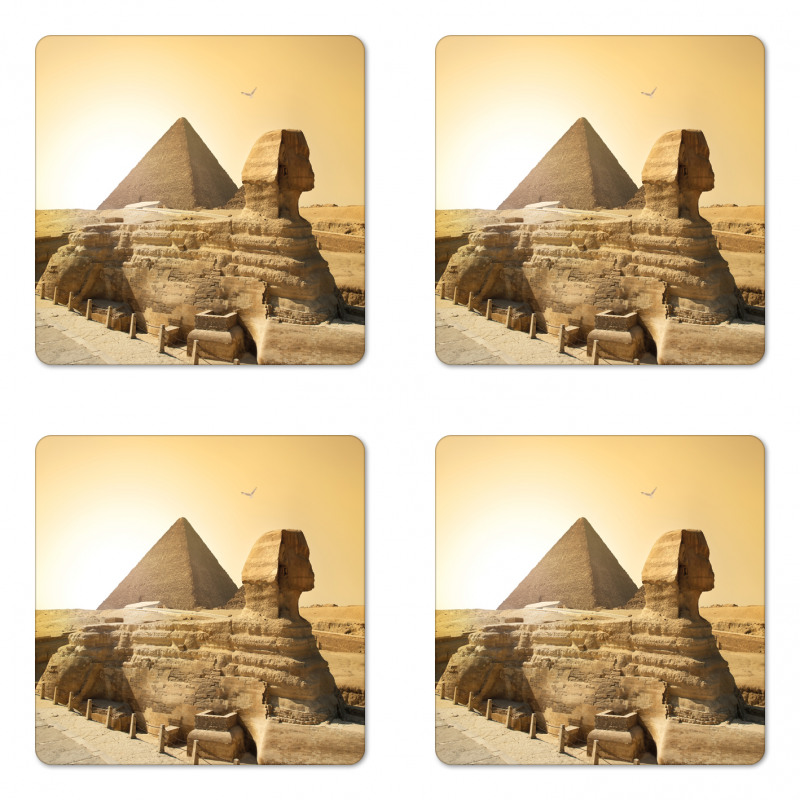 Egptian Pyramids Coaster Set Of Four