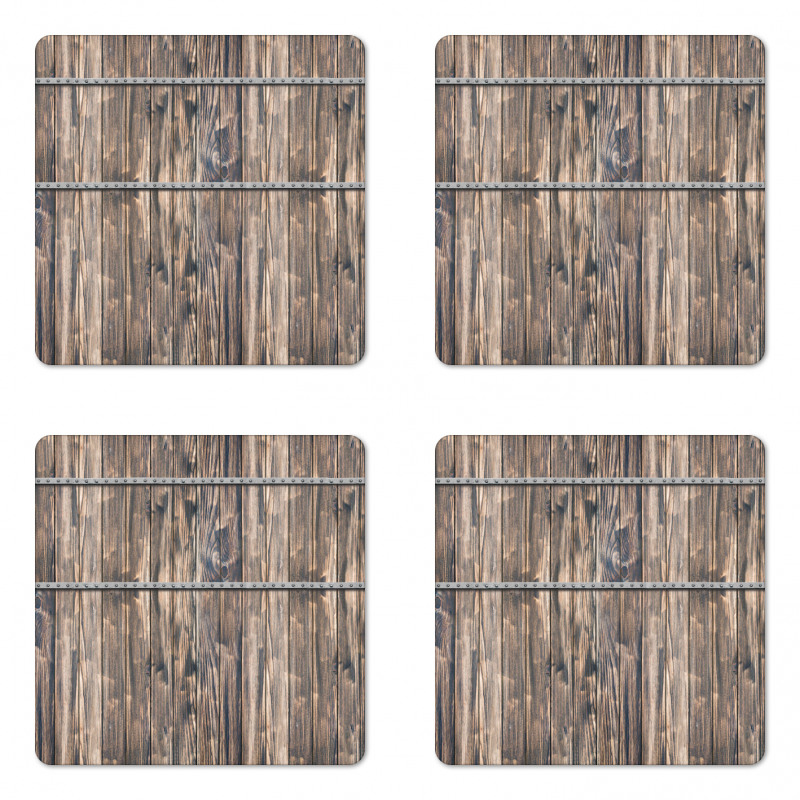 Long Farmhouse Planks Coaster Set Of Four