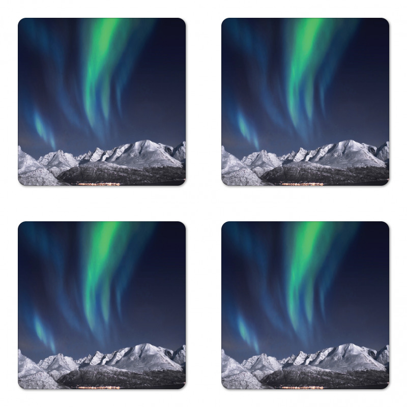 Northern Night Norway Solar Coaster Set Of Four