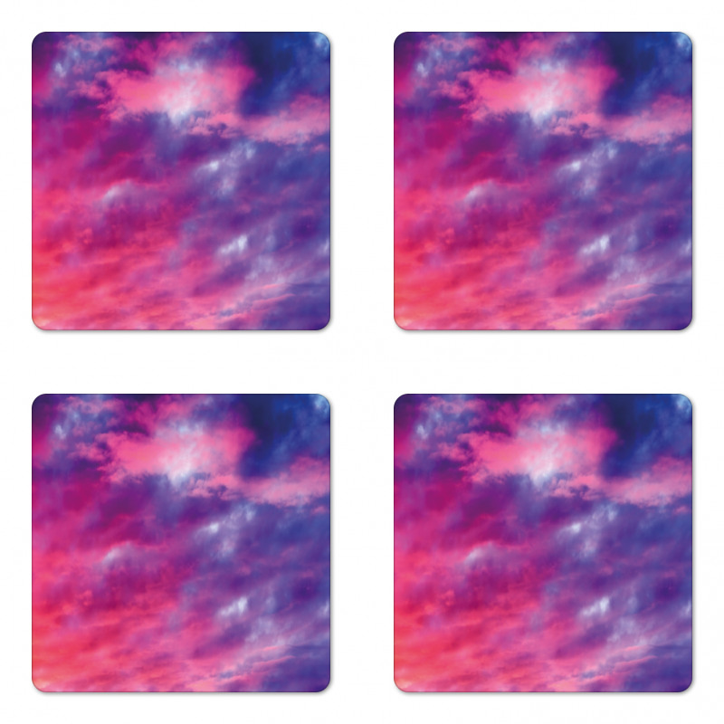 Cloudy Sunset Coaster Set Of Four