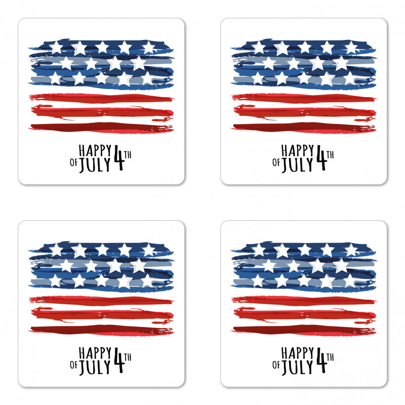 US Flag Coaster Set Of Four