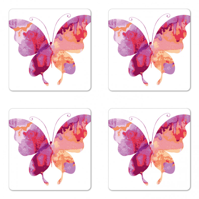 Butterfly with Wings Coaster Set Of Four