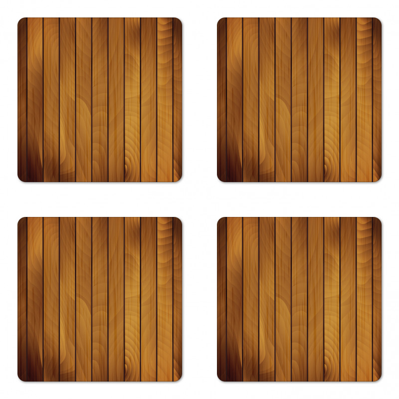 Wooden Plank Aged Timber Coaster Set Of Four