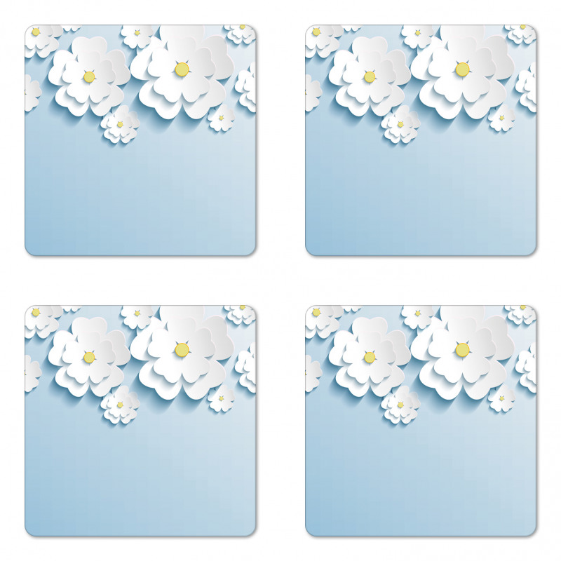 Abstract Cherry Blossom Coaster Set Of Four