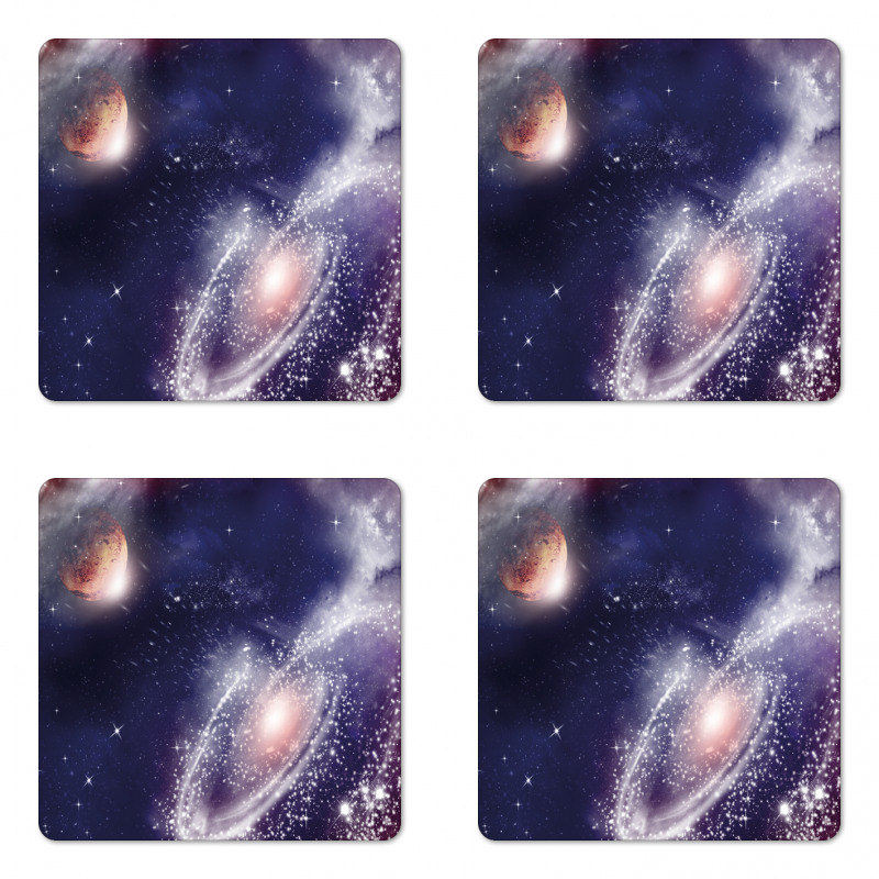 Nebula Planet Cosmic Coaster Set Of Four