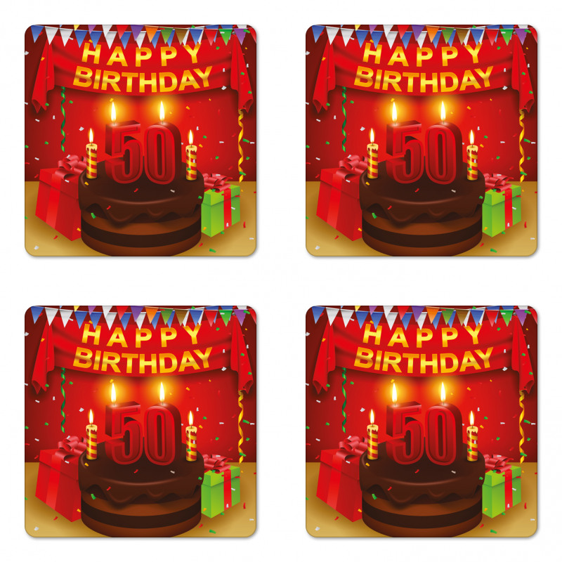 Chocolate Cake Coaster Set Of Four