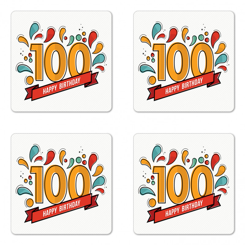 Growing Old Image Coaster Set Of Four