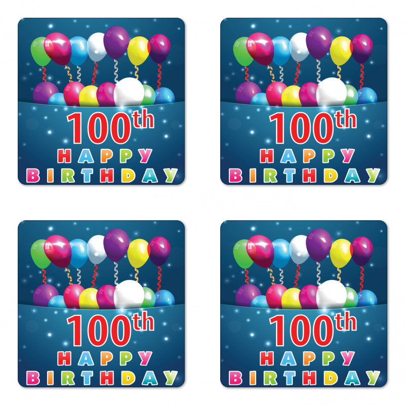 Balloons on Stars Coaster Set Of Four