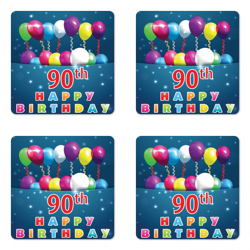 Joyous Balloons Coaster Set Of Four