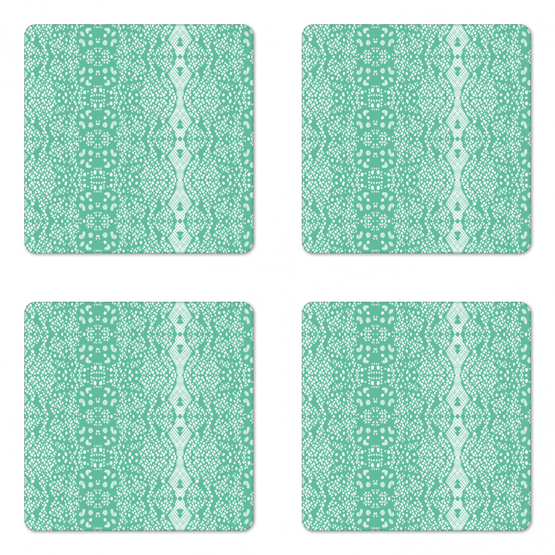 Retro Lace Pattern Coaster Set Of Four