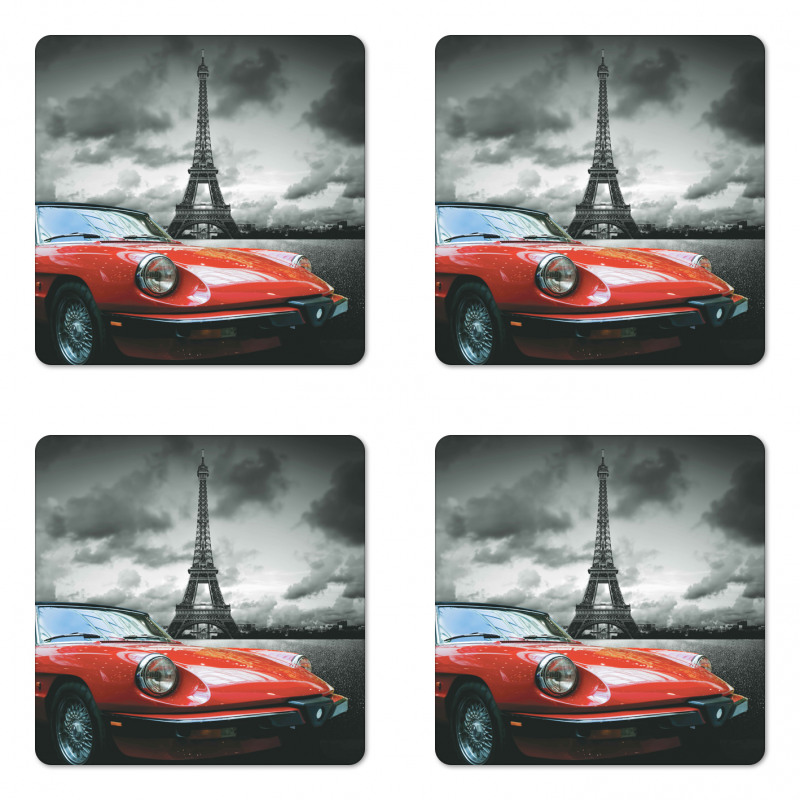 Romantic City Paris Coaster Set Of Four