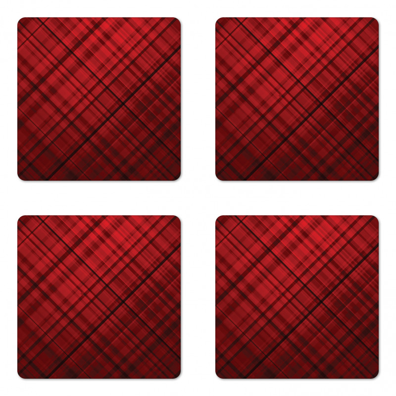 Scottish Kilt Pattern Coaster Set Of Four