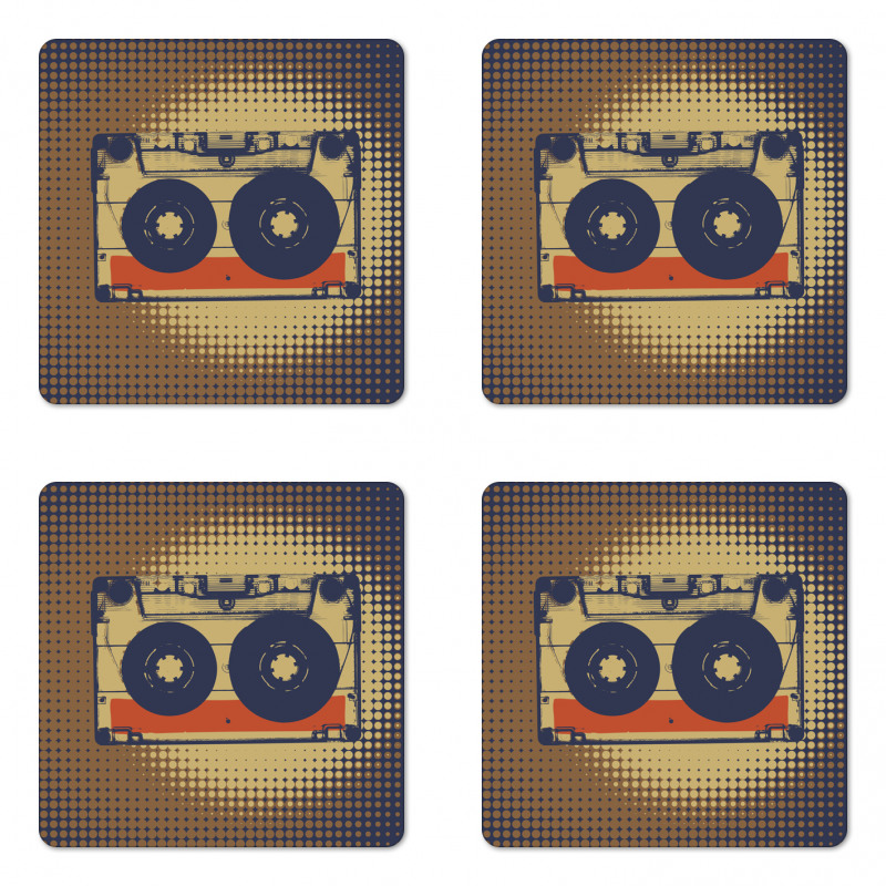 Audiocasette Music Fun Coaster Set Of Four