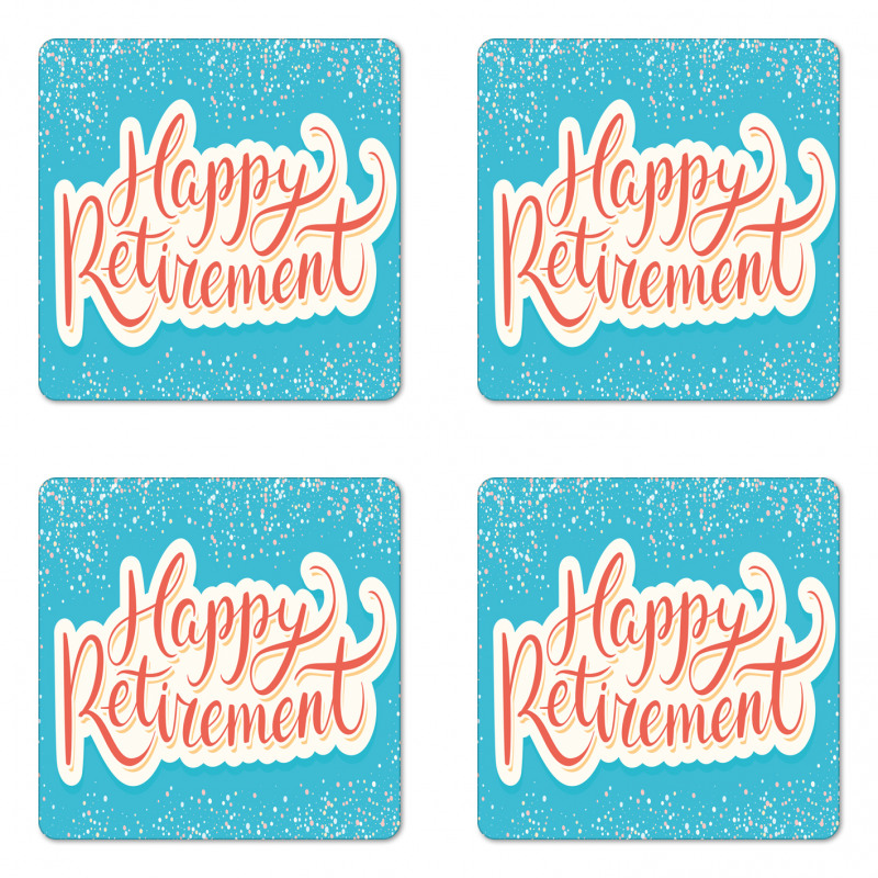 Happy Retirement Coaster Set Of Four