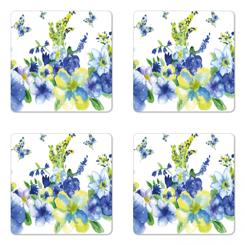 Spring Blooms Coaster Set Of Four