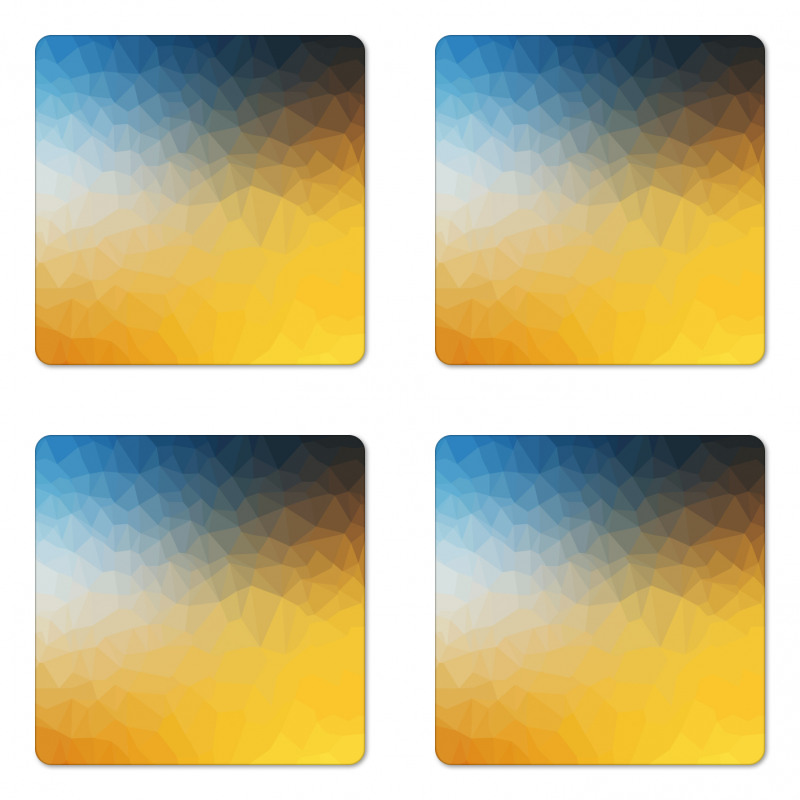 Polygon Fractal Coaster Set Of Four