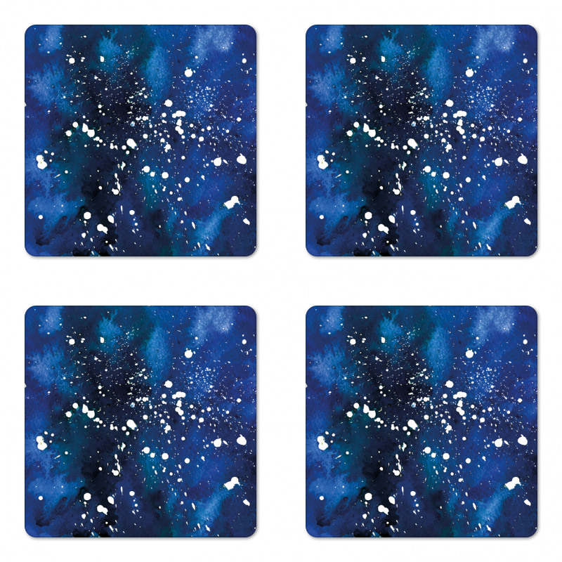 Grunge Space Theme Art Coaster Set Of Four