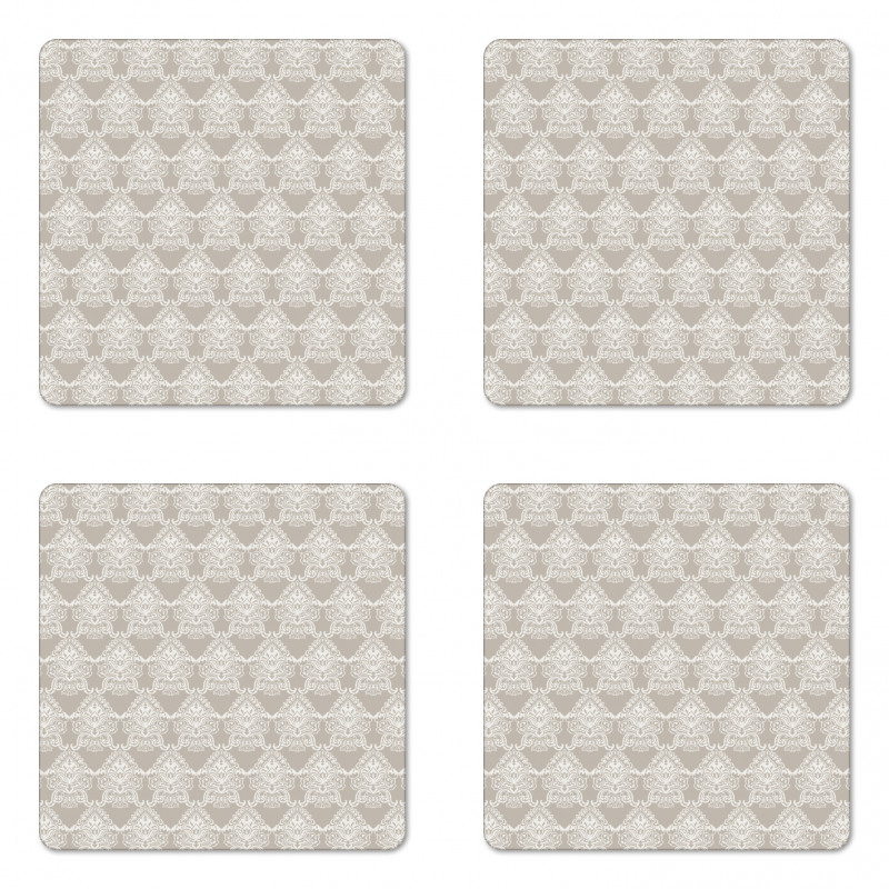 Royal Taupe Tone Coaster Set Of Four