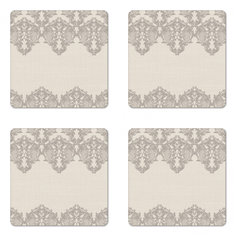 Retro Delicate Lace Like Coaster Set Of Four