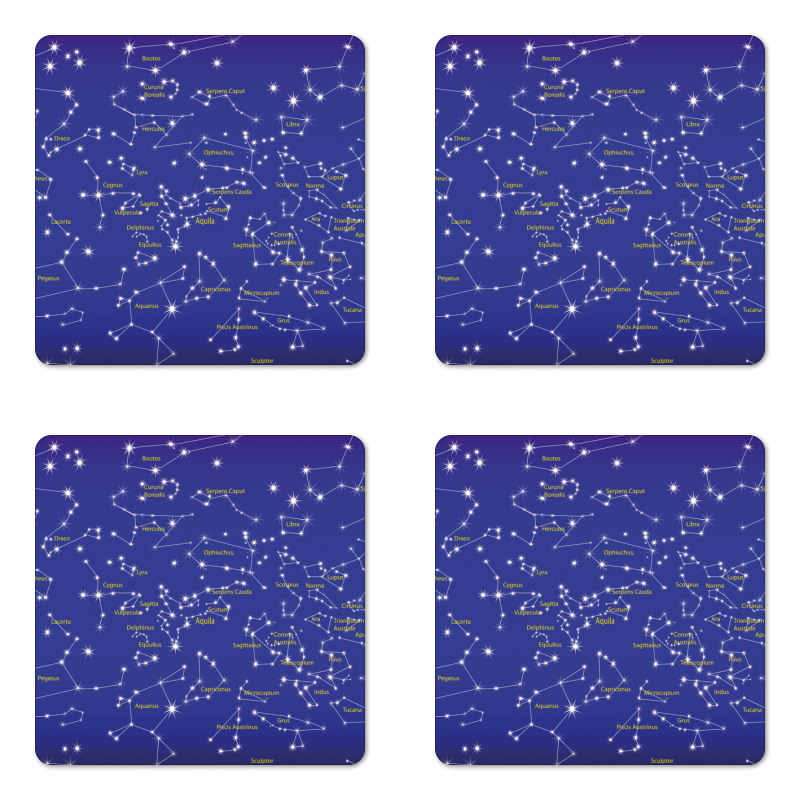 Names of Stars Coaster Set Of Four