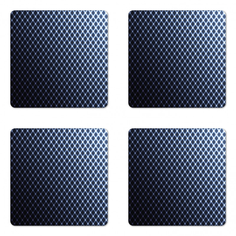 Checkered Halftone Coaster Set Of Four