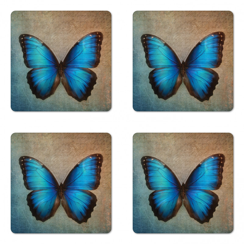 Grunge Style Victorian Coaster Set Of Four