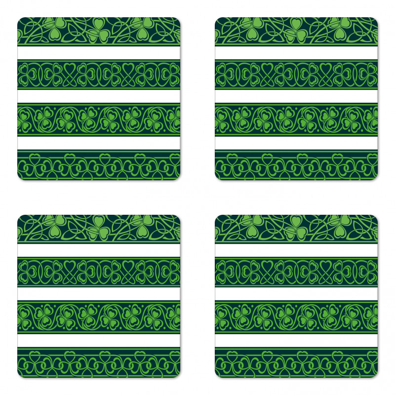 Shamrock Borders Art Coaster Set Of Four