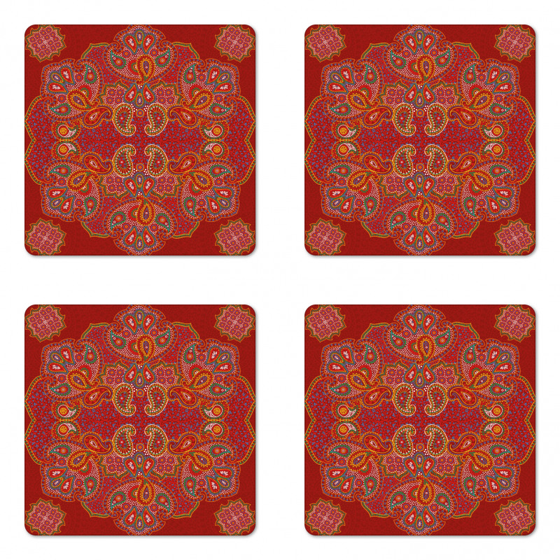 Persian Paisley Coaster Set Of Four