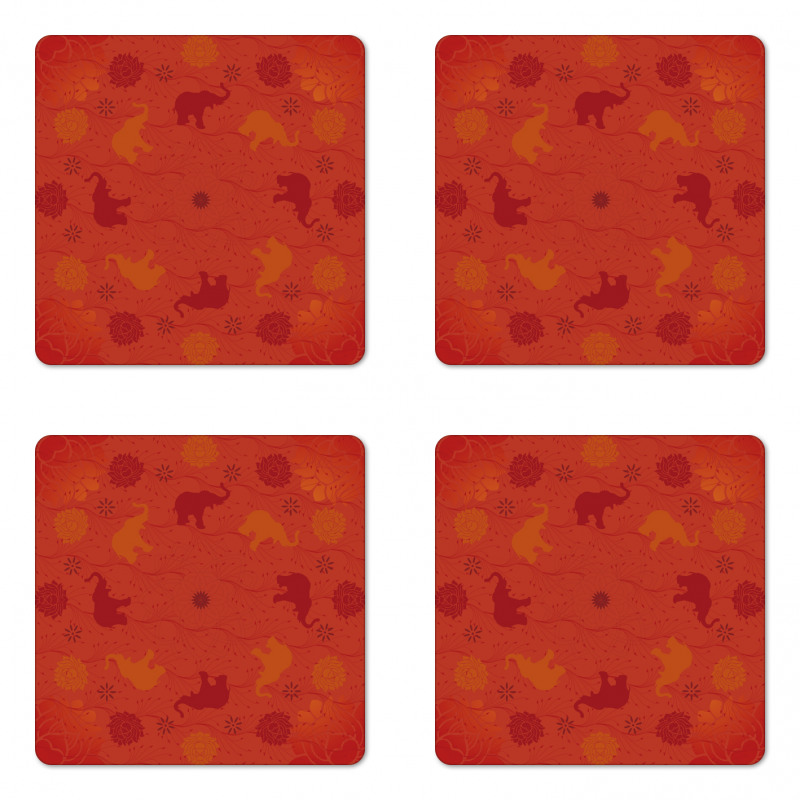 Nature Theme Coaster Set Of Four